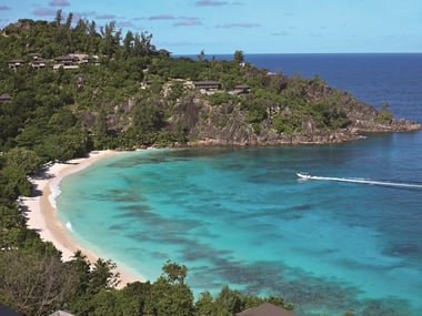 Four Seasons Resort Seychelles aerial view