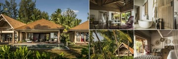 Four Seasons Resort Seychelles at Desroches Island, Desroches Suite & Sunset Beach Suite Exterior, Interior, Bathroom, Coral Beach and Sunset Beach Villas Interior and Exterior