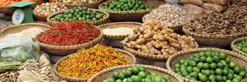 Fruit and vegetable street market in Hanoi