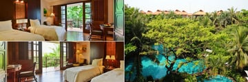 Furama Resort, (clockwise from top left): Lagoon Superior, Lagoon Pool and Garden Superior