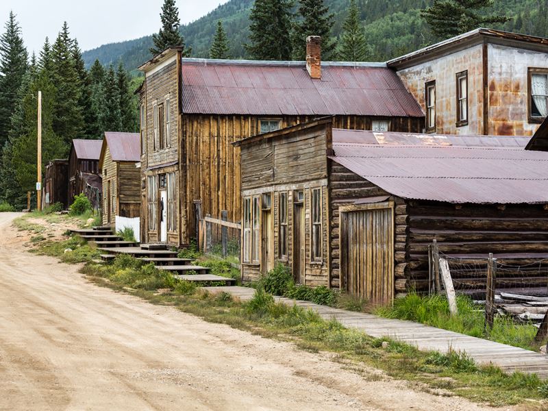 The ghost town on St Elmo, Colorado