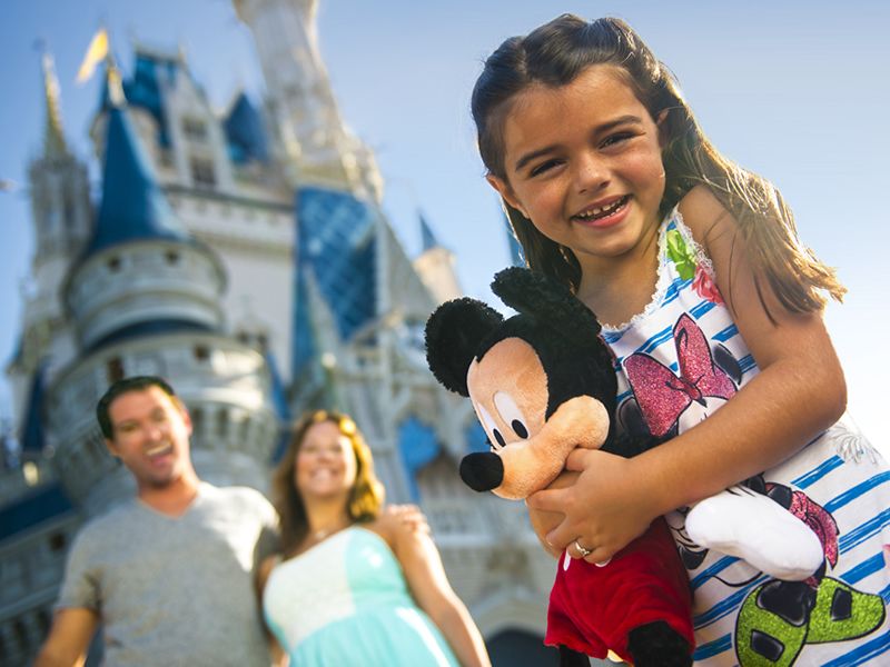 Child with Minnie Soft Toy at Walt Disney World Orlando