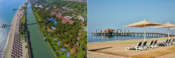 Aerial view and beach at Gloria Golf Resort