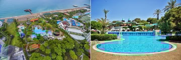 Aerial view and main pool at Gloria Verde Resort
