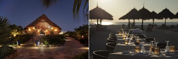 The reception and Gold Restaurant at Gold Zanzibar Beach House & Spa
