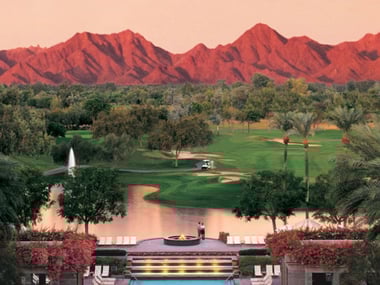 Gainey Ranch Golf Club and mountains