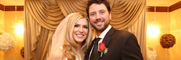 Bride and groom at Graceland Wedding Chapel