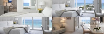 Grand Beach Hotel Miami, (clockwise from top left): Bay Front Suite, Partial Sea View Suite, Two Bedroom Corner Suite and Ocean View Suite