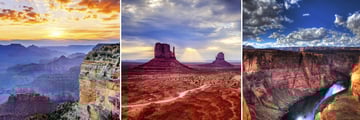 Grand Canyon, Monument Valley and Lake Powell