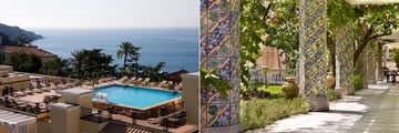 Pool and garden terrace at Grand Hotel La Favorita
