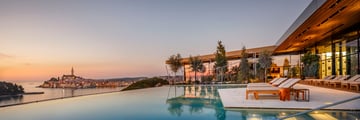 Infinity pool at Grand Park Hotel Rovinj