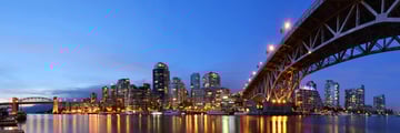 Granville Bridge in Downtown Vancouver, Alberta