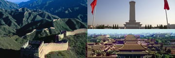 The Great Wall, Tinananmen Square and the Forbidden City, Beijing
