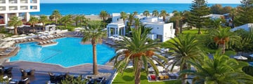 Aerial of pool at Grecotel Creta Palace