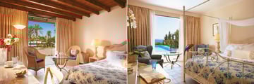 Bungalow Maisonette Side Sea View and Bungalow First Row Sea View at Grecotel LUXME Kos