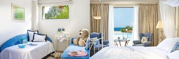 Famous Family Bungalow Sea View with Private Pool at Grecotel LUXME Kos