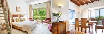 Loft Family Room with Garden and Two Bedroom Bungalow Suite Sea View at Grecotel LUX ME Dama Dama 