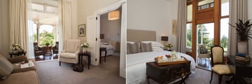 Greenhill Lodge, McLean Suite Living Room and Bedroom