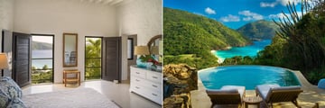 Sea View Cottage and Sea View Pool Cottage at Guana Island