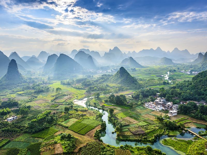 Guilin landscape, Guangxi Province, China