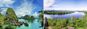 Ha Long Bay seascape and Hue landscapes