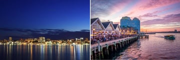 Halifax Skyline & Waterfront at Sunset