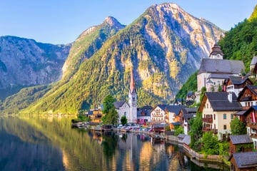 Hallstatt Village and Hallstatter Sea Lake, Austria