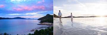 Hamilton Island sunset and beach
