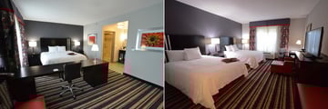 Hampton Inn & Suites Albany-Downtown, King Guest Suite and Two Queen Beds Suite
