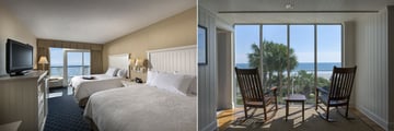 Hampton Inn & Suites Oceanfront Resort, Twin Room and Ocean View 