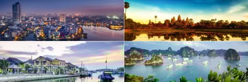 Hanoi, Halong Bay, Hoi An & Angkor Wat landscapes