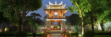 The Temple of Literature in Hanoi