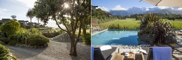 Hapuku Lodge & Tree Houses, Lodge Gardens and Poolside