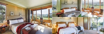 Hapuku Lodge & Tree Houses, Upper Branch One Bedroom Treehouse and Family Two Bedroom Tree House Master and Second Bedroom