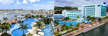 the pools at the harbor club