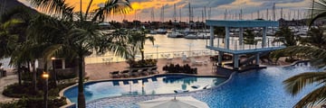 the pool at the harbor club