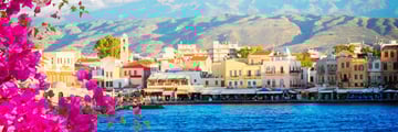 The harbour of Chania, Crete