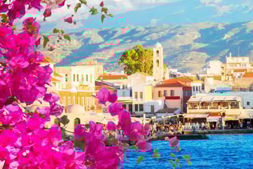 The harbour of Chania, Crete
