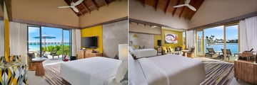 Gold Beach Villa and Platinum Overwater Villa at Hard Rock Hotel Maldives