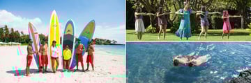 Surfing, hula dancing and snorkelling