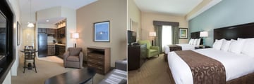 Hawthorn Suites Lake Buena Vista, Suite Kitchen & Lounge and One Bedroom Suite with Two Queen Beds