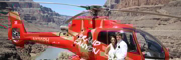 Helicopter wedding over the Grand Canyon