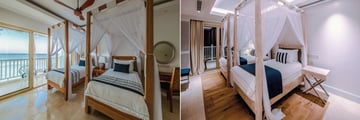 Deluxe Ocean View Twin Bedroom and Apartment Twin Bedroom at Hemingways Watamu Hotel