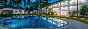 Pool and Hotel Exterior at Hemingways Watamu Hotel