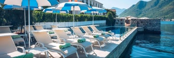 The pool at Heritage Grand Perast