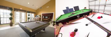 Club House Games Room and Homes' Private Game Room at High Grove Homes