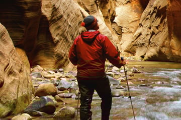 Hiking the Narrows in Zion National Park