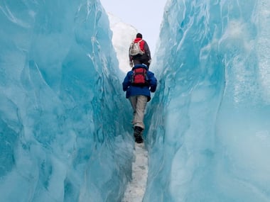 Hiking through Franz Josef Glacier