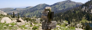 Hiking trails in the Wasatch Mountains