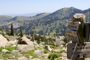 Hiking trails in the Wasatch Mountains